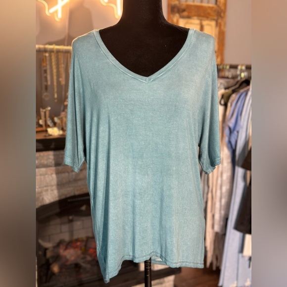 Blue Short Sleeve Top - Picture 1 of 3